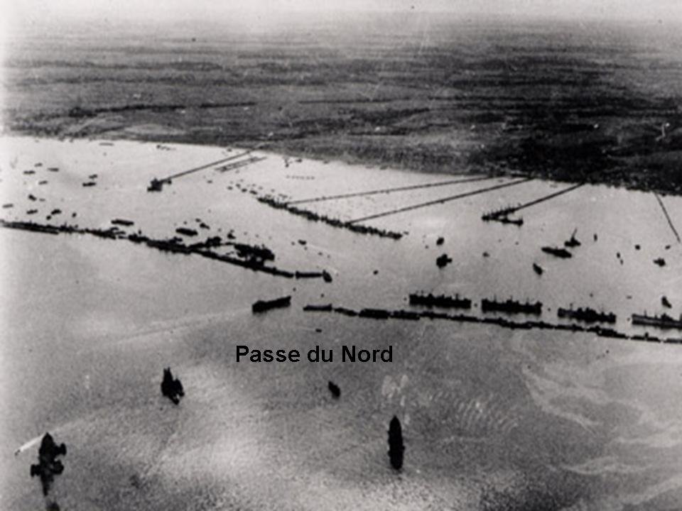 Passe nord du port artificiel d'Arromanches