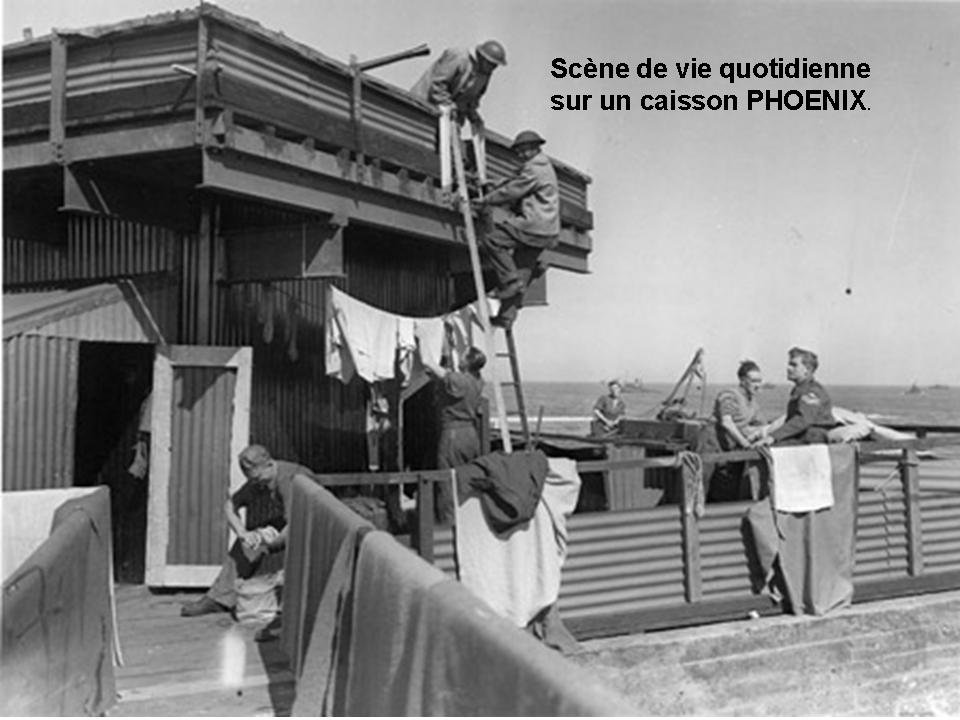 Scène de la vie quotidienne sur un caisson Phoenix